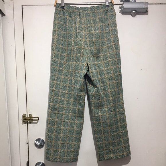 VINTAGE PLAID BELTED PANTSUITS SIZE S/M - Picture 8 of 11
